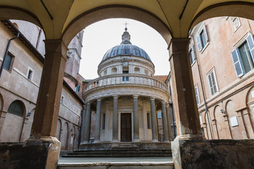 Tempietto built by Donato Bramante in Rome, Italy
