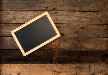 Black empty chalkboard