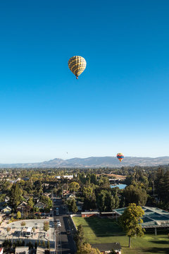 Napa Valley Hot Air Balloons on Vineyards