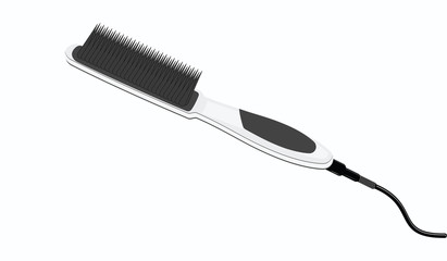 Electric Toothbrush, realistic - isolated on white background - vector.