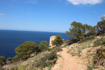 Fototapeta na wymiar Wachturm auf Mallorca