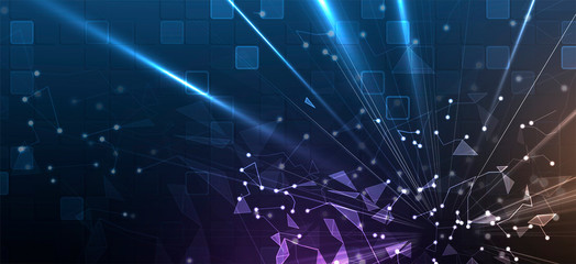 Fototapeta premium abstract futuristic fade computer technology business background
