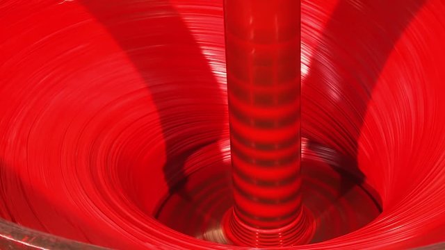 Yellow red industrial paint, oil paint mixing, paint factory, pantone paint colors, big mixer mixing oil paint
