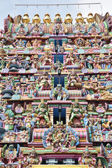 Temple hindou au Tamil Nadu, Inde du Sud