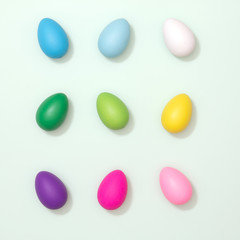Colorful Easter egg decoration. Spring season concept. Happy Easter Day.