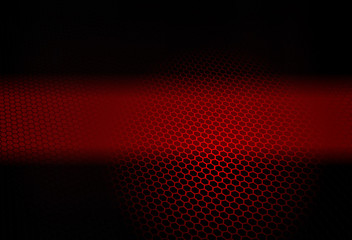 Red dark abstract geometric background with lattice silhouette