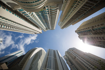 Fototapeta na wymiar skyscrapers in Panama City