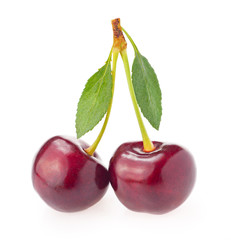 Fototapeta na wymiar Cherry isolated on white background