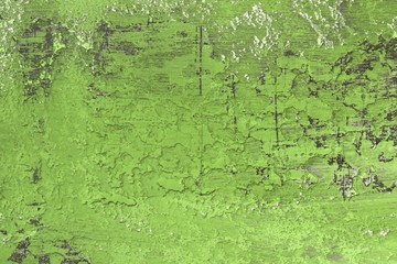 green large holes on striped stucco texture - cute abstract photo background