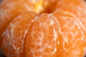 Peeled mandarin slices