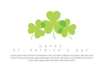 Fototapeta premium St. Patrick's Day greeting card template