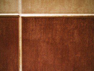 Custom tile bathroom backsplash wall