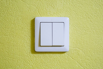 light switch on the wall