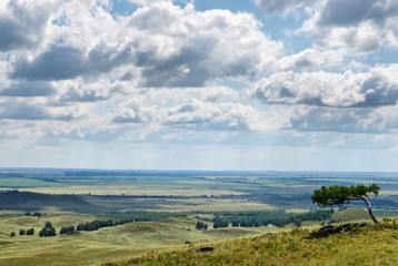 Summer tourist trip to the Ural mountains.