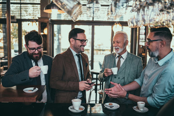 Coffee break is refresh time at work