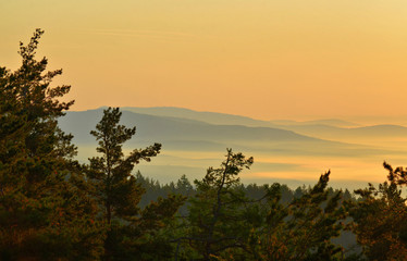 Summer tourist trip to the Ural mountains.