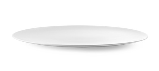 empty plate isolate on white background