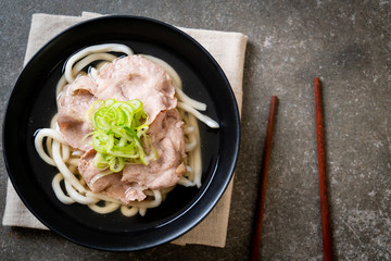 udon ramen noodle with pork (Shio Ramen)