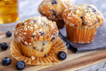 Blueberry Muffin and Berries