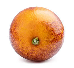 Sicilian bloody orange isolated on white background