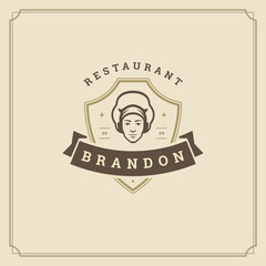 Restaurant logo template vector illustration good for restaurant menu