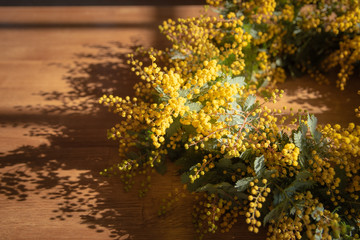 ミモザのリース