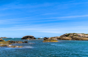 Orla e ilhas de Vila Velha-ES, Brasil.