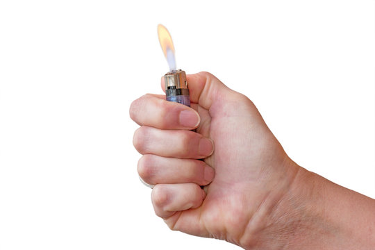 lighter in a hand