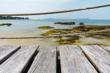 Fototapeta premium pier on the beach