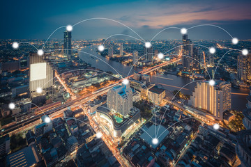 network and connection concept