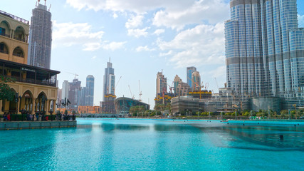 Fototapeta na wymiar Burj Khalifa Park