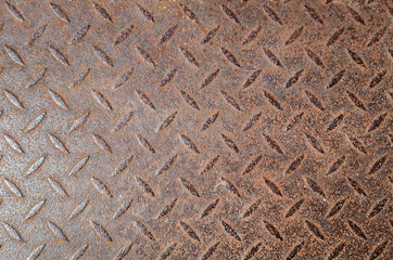 metal diamond plate in brown color