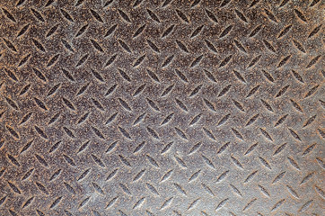 metal diamond plate in brown color