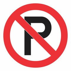 No parking sign