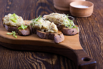 Fish pate, Jewish cuisine dish forshmak with minced herring