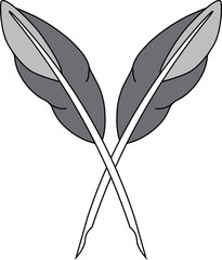 Masonic symbol of Secretary for Blue Lodge Freemasonry