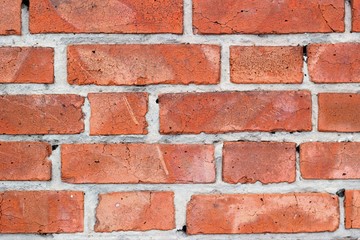 Obraz premium red brick wall background