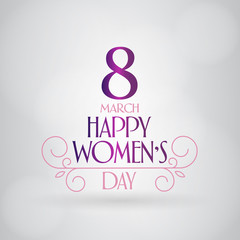 8 March. International Happy Women's Day Celebration. Billboard, Poster, Social Media, Story, Wishes Card, Greeting Card, Trendy Design Template. (TR: 8 Mart Dunya Kadinlar Gununuz Kutlu Olsun.)