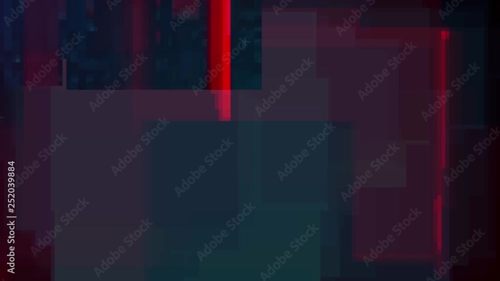 Aufkleber man cyber figure in hood standing in the dark among green waves and throwing red glowing object. abs