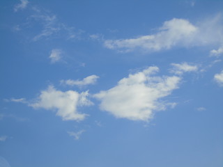 blue sky with white clouds