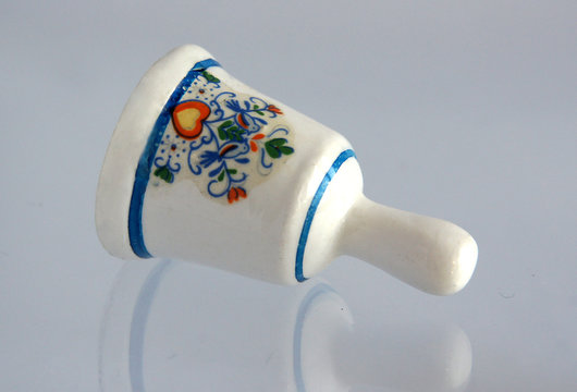 Miniature of vintage porcelain bell