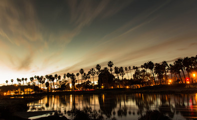 Fototapeta na wymiar Santa Barbara California Sunset