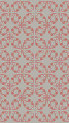 Ornate geometric pattern and abstract colored background