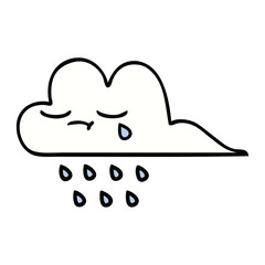 cute cartoon rain cloud