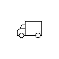 Delivery truck line icon