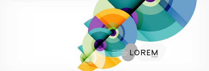 Fototapeta premium Modern circle background