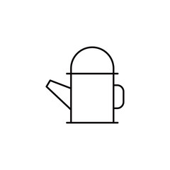Watering can thin line icon.