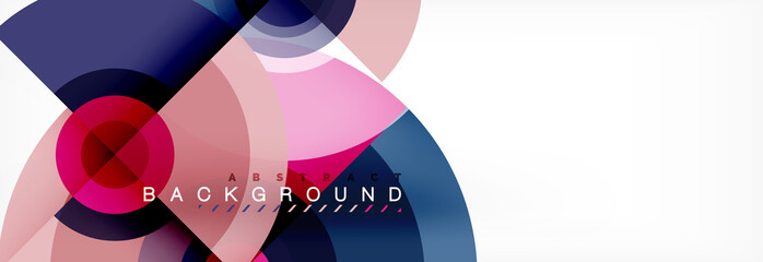 Circular vector abstract background