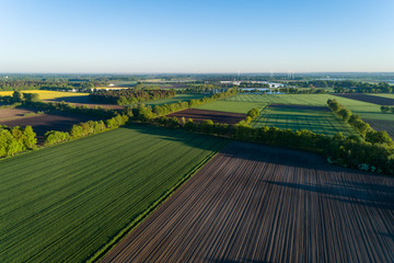 Landschaft in Deutschland aus der Luft © Christian Schwier