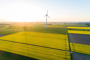 Luftaufnahme der Landschaft in Deutschland